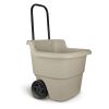 15 Gallon Resin Rolling Lawn and Utility Cart, 20.75 in D x 35.75 in H x 22.5 in W