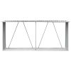 Garden Log Storage Shed Galvanized Steel 129.9"x33.1"x59.8" Gray
