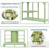 Large Wood Gardening Bench w/ Many Storage Options 47"x65”