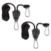 Rope Ratcheting Light Hangers