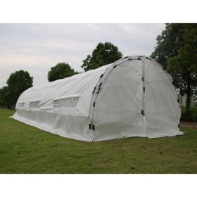 GROW1 Heavy-Duty PE Hoop Greenhouse Steel Frame 3 Sizes (size: 10ft x 10ft x 6.5ft)