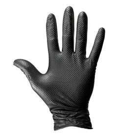 Dirt Defense 6 mil Nitrile, Diamond Grip, Disposable Gloves (100pcs/Box) (size: medium)