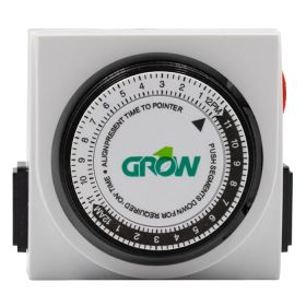 Grow1 120V Dual Outlet Mechanical Timer (Outlets: Dual)