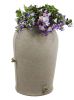 Plastic Urn Rain Barrel with Planter 50-Gallon Top in 3 Colors