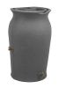 Plastic Urn Rain Barrel with Planter 50-Gallon Top in 3 Colors