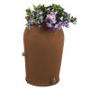 Plastic Urn Rain Barrel with Planter 50-Gallon Top in 3 Colors