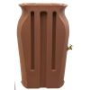 Plastic Urn Rain Barrel with Planter 50-Gallon Top in 3 Colors