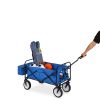 Collapsible Utility Wagon Cart Indoor/Outdoor with Canopy - Blue or Red