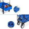 Collapsible Utility Wagon Cart Indoor/Outdoor with Canopy - Blue or Red