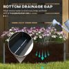 Modern Outdoor Planter with Slatted Trellis in 3 Finishes 28"x59"
