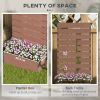 Modern Outdoor Planter with Slatted Trellis in 3 Finishes 28"x59"