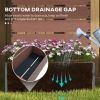 Modern Outdoor Planter with Slatted Trellis in 3 Finishes 28"x59"