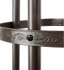 60-inch Bronze or Copper Finish Steel Outdoor Garden Trellis Obelisk