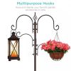 Complete Metal Bird Feeder Station with 4 Feed Options - Comes in Black or Bronze Finish 89” Tall.