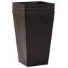 Set of 3 Faux Rattan In/Outdoor Planters in 3 Colors 14"Wx24"H