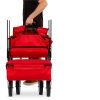 Collapsible Utility Wagon Cart Indoor/Outdoor with Canopy - Blue or Red