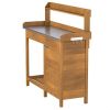 Gardening Bench in Metal or Stainless Steel Tabletop 44x18x49”