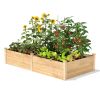 High Cedar or Pine Raised Garden Bed 8ft x 4ft Made in USA