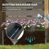 Modern Outdoor Planter with Slatted Trellis in 3 Finishes 28"x59"