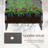 2 Tier Elevated Planter Boxes with Trellis Grey Finish or Natural