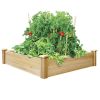 Outdoor Cedar or Pine Raised Garden Bed 4ft x 4ft Made in USA