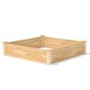 Outdoor Cedar or Pine Raised Garden Bed 4ft x 4ft Made in USA
