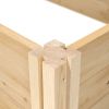 Outdoor Cedar or Pine Raised Garden Bed 4ft x 4ft Made in USA
