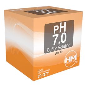 HM Digital pH buffer solution - 20 packets of 20 ml (pH Level: 7)