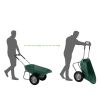 Heavy Duty 2-Wheel Multipurpose Rust Proof Wheelbarrow