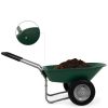 Heavy Duty 2-Wheel Multipurpose Rust Proof Wheelbarrow