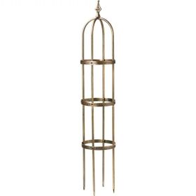 60-inch Bronze or Copper Finish Steel Outdoor Garden Trellis Obelisk (Finish: Copper)