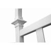 77-inch Outdoor Light Brown or White Vinyl Lattice Garden Trellis with Arched Top