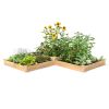 Cedar or Pine Wood Raised Garden Bed 12 ft x 4ft Made in USA
