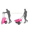 Heavy Duty 2-Wheel Multipurpose Rust Proof Wheelbarrow