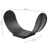 Indoor/Outdoor Curved Corten Steel Firewood Log Storage Rack