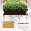 2 Tier Elevated Planter Boxes with Trellis Grey Finish or Natural
