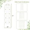Set of 2- 6-ft Galvanized Steel Outdoor Garden Trellis in White or Green Metal Finish