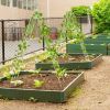 2 Pack - 7-ft Galvanized Steel Garden Trellis in White or Green Metal Outdoor Finish