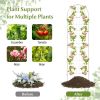 2 Pack - 7-ft Galvanized Steel Garden Trellis in White or Green Metal Outdoor Finish