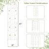 2 Pack - 7-ft Galvanized Steel Garden Trellis in White or Green Metal Outdoor Finish