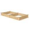 Cedar Raised Garden Bed w/Divided Frame Made in US 2 Sizes