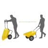 Heavy Duty 2-Wheel Multipurpose Rust Proof Wheelbarrow