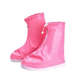 Rain Shoe Covers - Waterproof Galoshes for Men and Women in Multiple Sizes and Colors (Color: pink, size: 2XL)