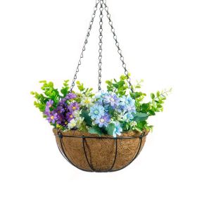 Metal Hanging Outdoor Planter Basket with Coco LIner in 3 Sizes (size: 12 Inch)