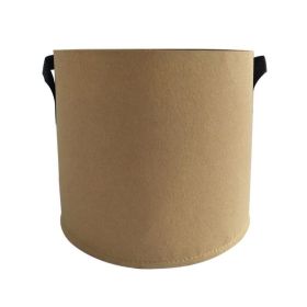 Portable Garden Grow Bag 6 Size Options Ranging 3-20 Gallons (Capacity: 3 Gallons, Color: Light Brown)