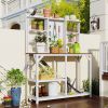 47”W x 65”H Indoor/Outdoor Potting Bench w/Multi-Shelf Storage