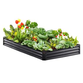Aluminized Zinc Metal Raised Bed 95” x 47” - 2 Height Options (size: 94.5x47.2x11")