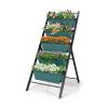 5-Tier Grow Boxes Elevated Raised Bed with Iron Triangle Frame