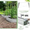 Galvanized Steel Raised Garden Bed with Open Base in 2 Sizes