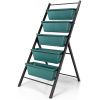 5-Tier Grow Boxes Elevated Raised Bed with Iron Triangle Frame